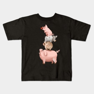 Pigs Kids T-Shirt